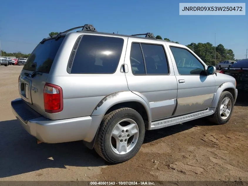 2003 Infiniti Qx4 Luxury VIN: JNRDR09X53W250472 Lot: 40501343