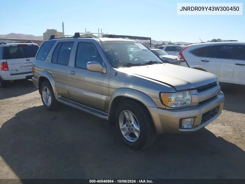 2003 Infiniti Qx4 Luxury VIN: JNRDR09Y43W300450 Lot: 40546984