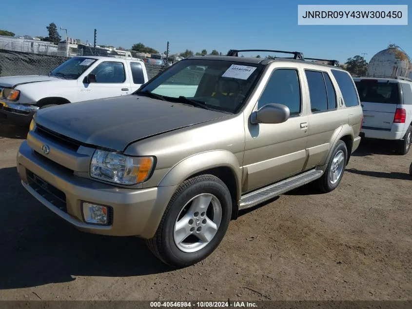 2003 Infiniti Qx4 Luxury VIN: JNRDR09Y43W300450 Lot: 40546984