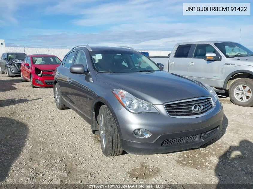 2014 Infiniti Qx50 VIN: JN1BJ0HR8EM191422 Lot: 12118921