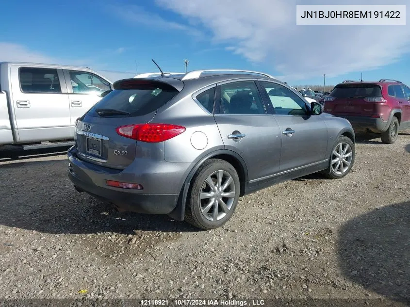 JN1BJ0HR8EM191422 2014 Infiniti Qx50