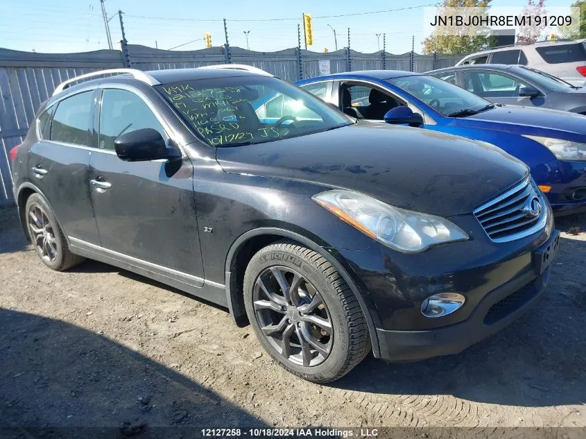 2014 Infiniti Qx50 VIN: JN1BJ0HR8EM191209 Lot: 12127258