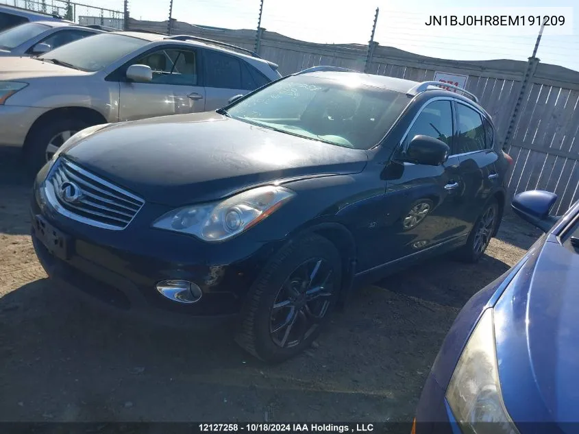 2014 Infiniti Qx50 VIN: JN1BJ0HR8EM191209 Lot: 12127258