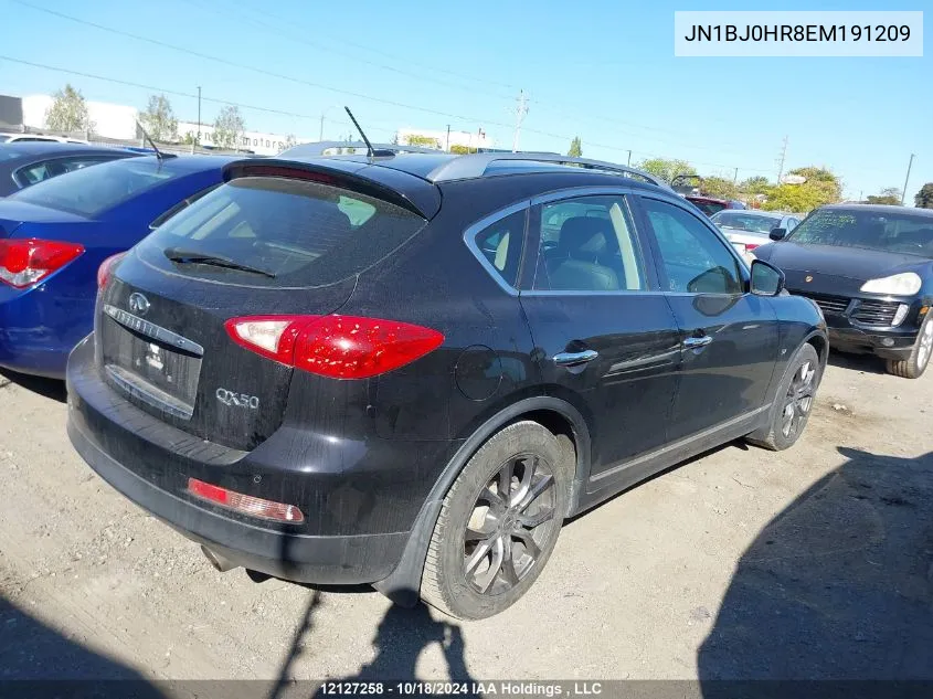 2014 Infiniti Qx50 VIN: JN1BJ0HR8EM191209 Lot: 12127258