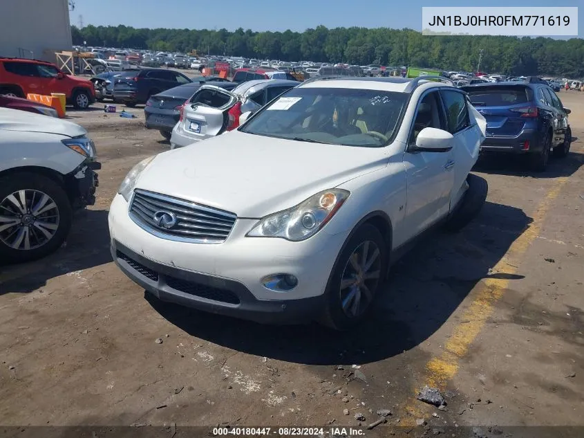 2015 Infiniti Qx50 Journey VIN: JN1BJ0HR0FM771619 Lot: 40180447