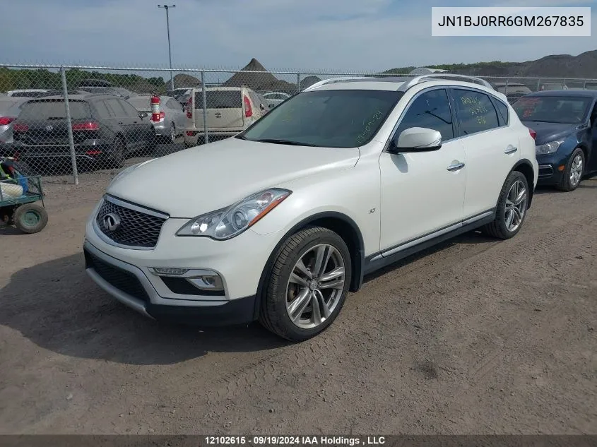 2016 Infiniti Qx50 VIN: JN1BJ0RR6GM267835 Lot: 12102615