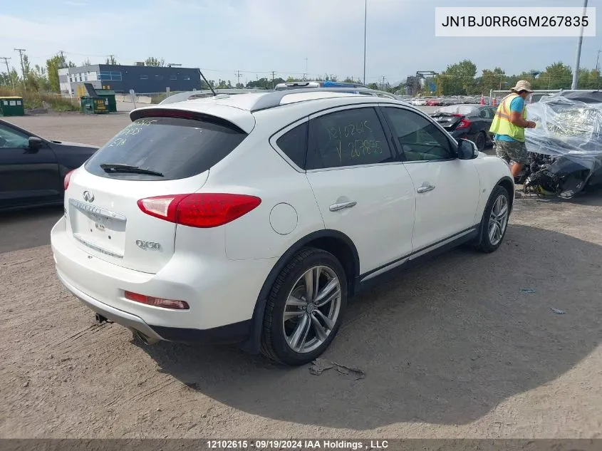 2016 Infiniti Qx50 VIN: JN1BJ0RR6GM267835 Lot: 12102615