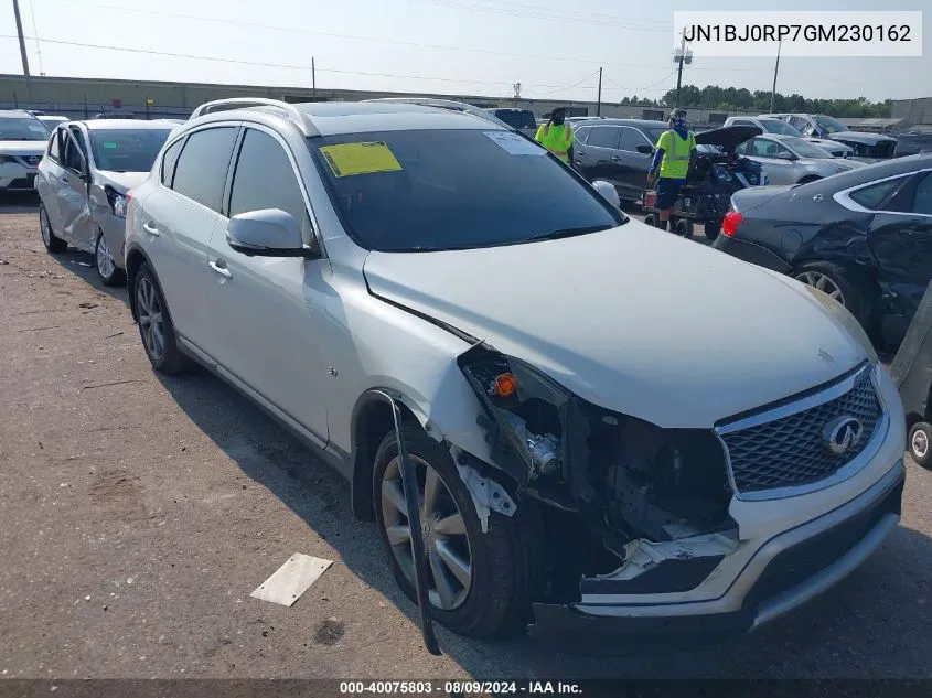 2016 Infiniti Qx50 VIN: JN1BJ0RP7GM230162 Lot: 40075803