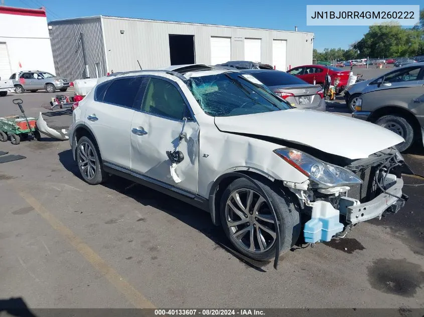 2016 Infiniti Qx50 VIN: JN1BJ0RR4GM260222 Lot: 40133607