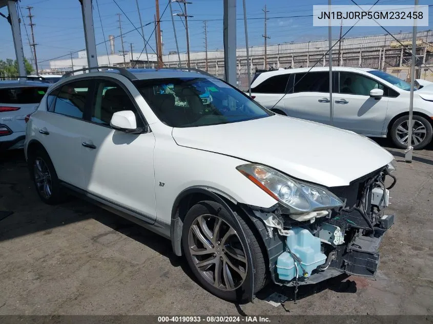 JN1BJ0RP5GM232458 2016 Infiniti Qx50