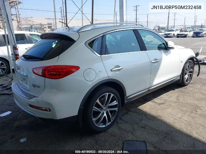 JN1BJ0RP5GM232458 2016 Infiniti Qx50