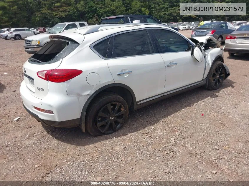 JN1BJ0RP1GM231579 2016 Infiniti Qx50