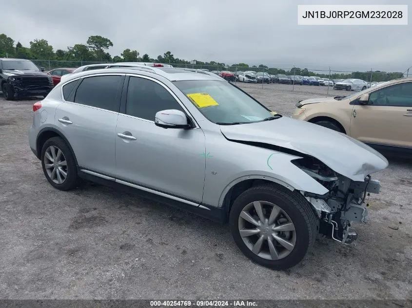 2016 Infiniti Qx50 VIN: JN1BJ0RP2GM232028 Lot: 40254769