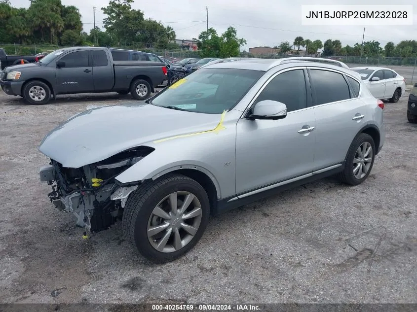 2016 Infiniti Qx50 VIN: JN1BJ0RP2GM232028 Lot: 40254769