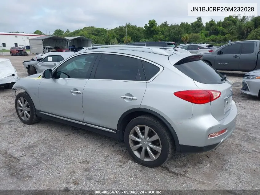 2016 Infiniti Qx50 VIN: JN1BJ0RP2GM232028 Lot: 40254769