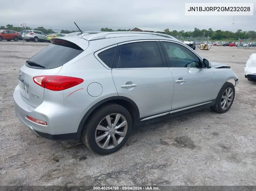 JN1BJ0RP2GM232028 2016 Infiniti Qx50