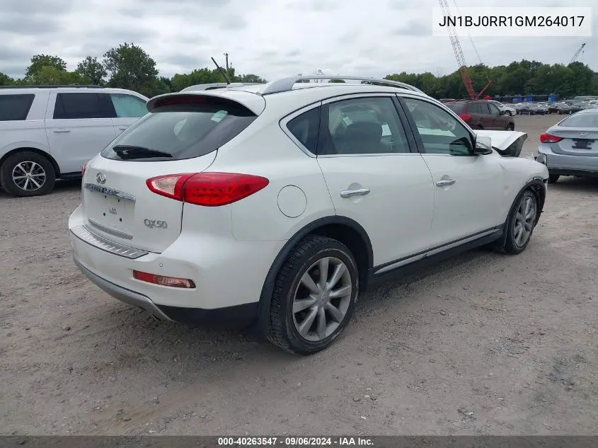 2016 Infiniti Qx50 VIN: JN1BJ0RR1GM264017 Lot: 40263547