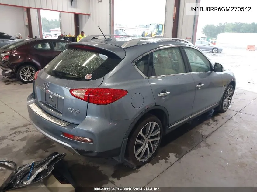 JN1BJ0RR6GM270542 2016 Infiniti Qx50