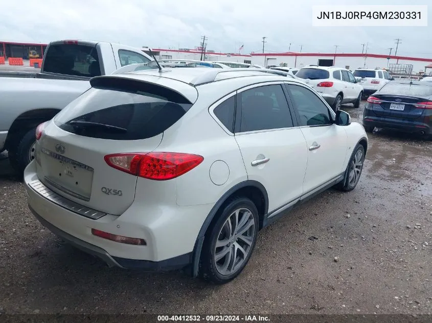 JN1BJ0RP4GM230331 2016 Infiniti Qx50