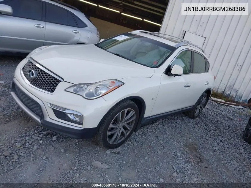 2016 Infiniti Qx50 VIN: JN1BJ0RR8GM268386 Lot: 40568175