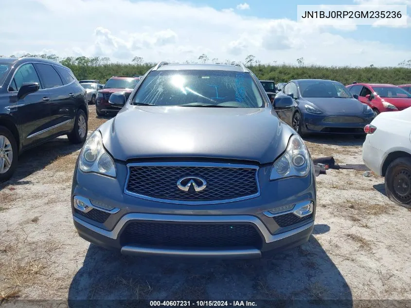 2016 Infiniti Qx50 VIN: JN1BJ0RP2GM235236 Lot: 40607231