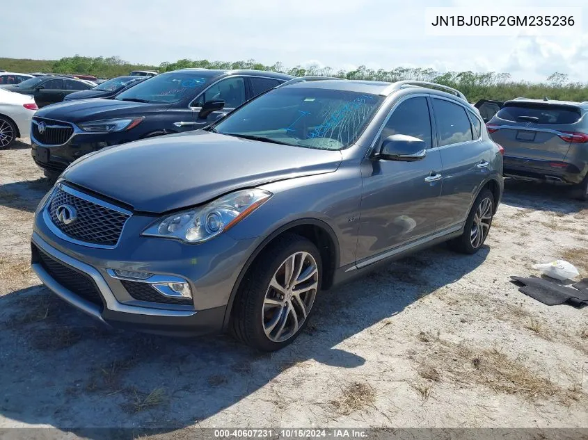 2016 Infiniti Qx50 VIN: JN1BJ0RP2GM235236 Lot: 40607231