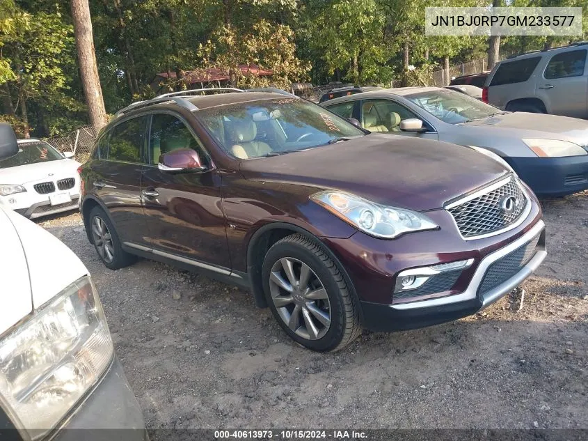 2016 Infiniti Qx50 VIN: JN1BJ0RP7GM233577 Lot: 40613973