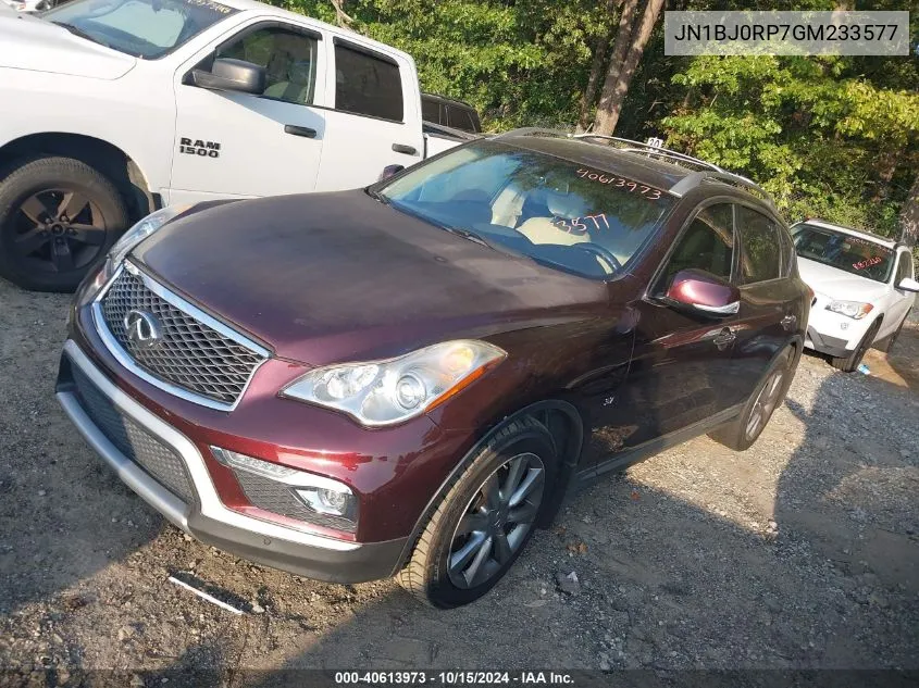 2016 Infiniti Qx50 VIN: JN1BJ0RP7GM233577 Lot: 40613973