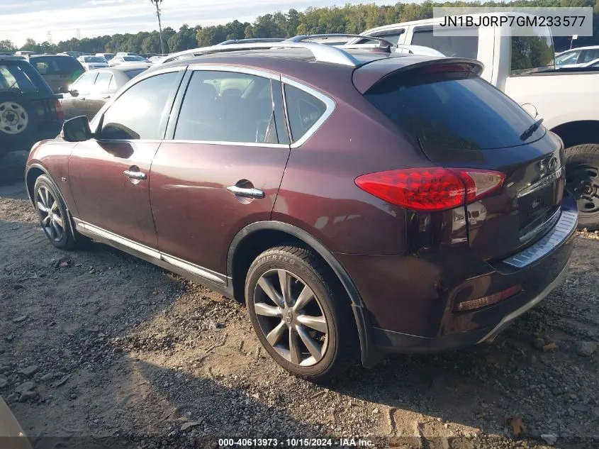 2016 Infiniti Qx50 VIN: JN1BJ0RP7GM233577 Lot: 40613973