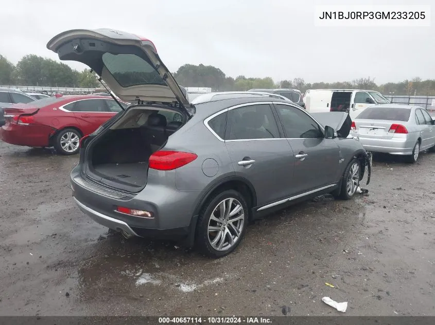 2016 Infiniti Qx50 VIN: JN1BJ0RP3GM233205 Lot: 40657114