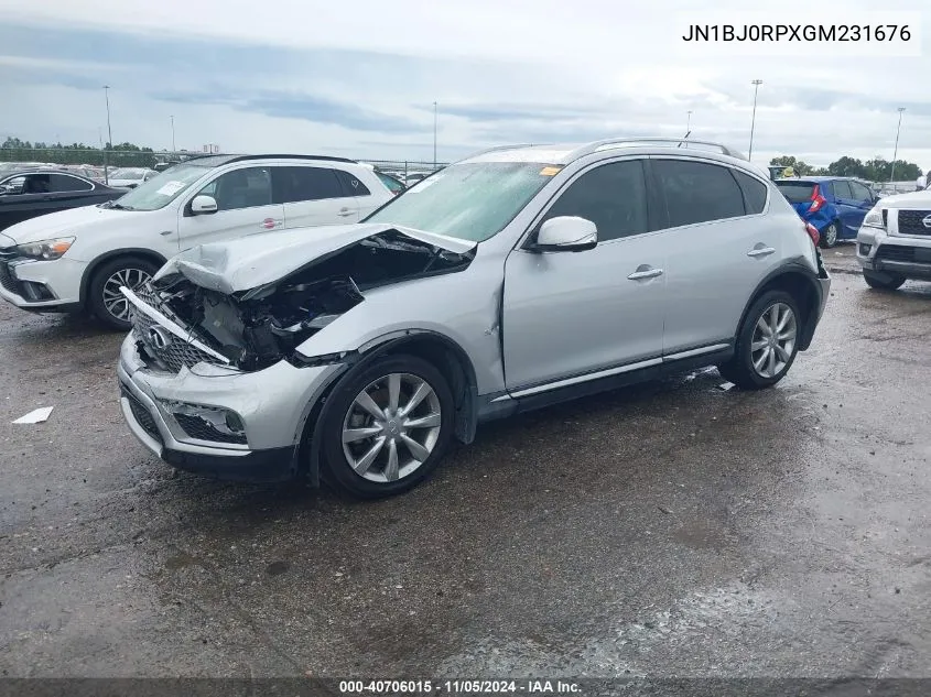 2016 Infiniti Qx50 VIN: JN1BJ0RPXGM231676 Lot: 40706015