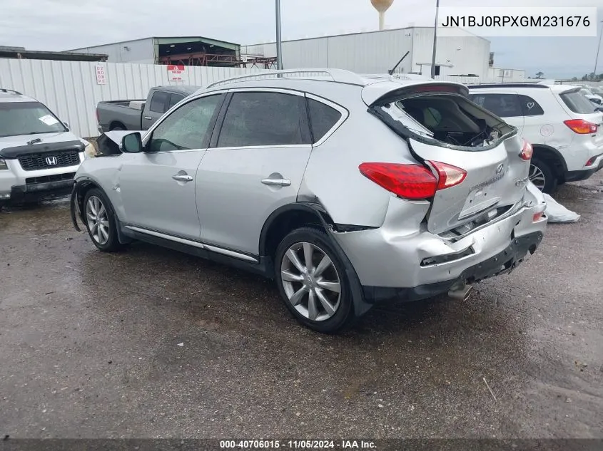 2016 Infiniti Qx50 VIN: JN1BJ0RPXGM231676 Lot: 40706015