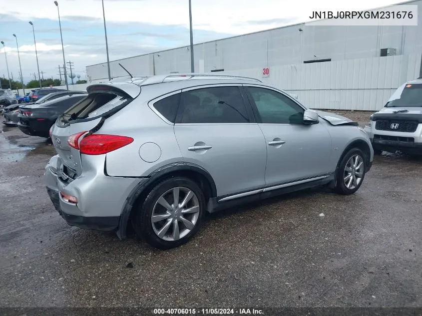 2016 Infiniti Qx50 VIN: JN1BJ0RPXGM231676 Lot: 40706015