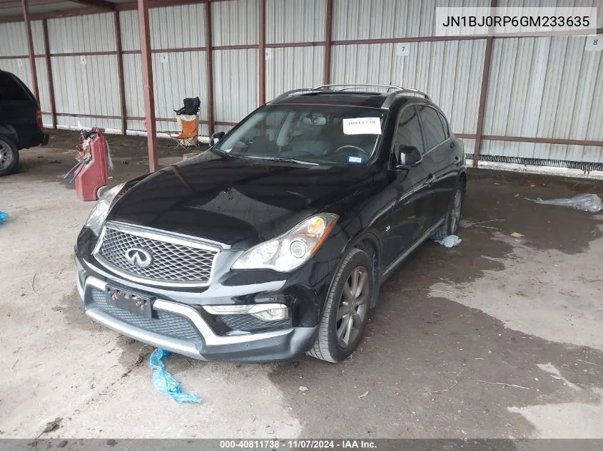 2016 Infiniti Qx50 VIN: JN1BJ0RP6GM233635 Lot: 40811738