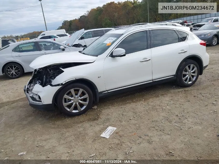 2016 Infiniti Qx50 VIN: JN1BJ0RP6GM234672 Lot: 40847051