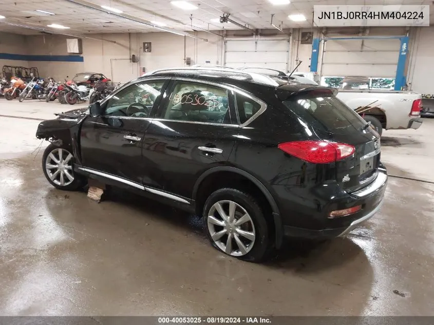 2017 Infiniti Qx50 VIN: JN1BJ0RR4HM404224 Lot: 40053025