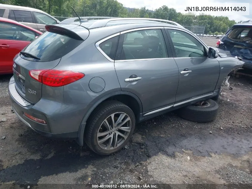 2017 Infiniti Qx50 VIN: JN1BJ0RR6HM414043 Lot: 40106512