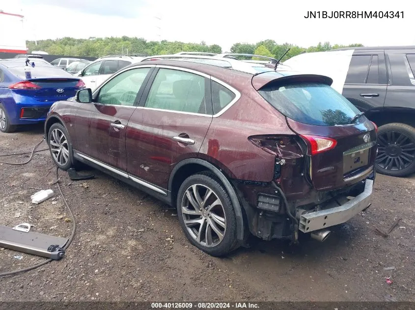 2017 Infiniti Qx50 VIN: JN1BJ0RR8HM404341 Lot: 40126009