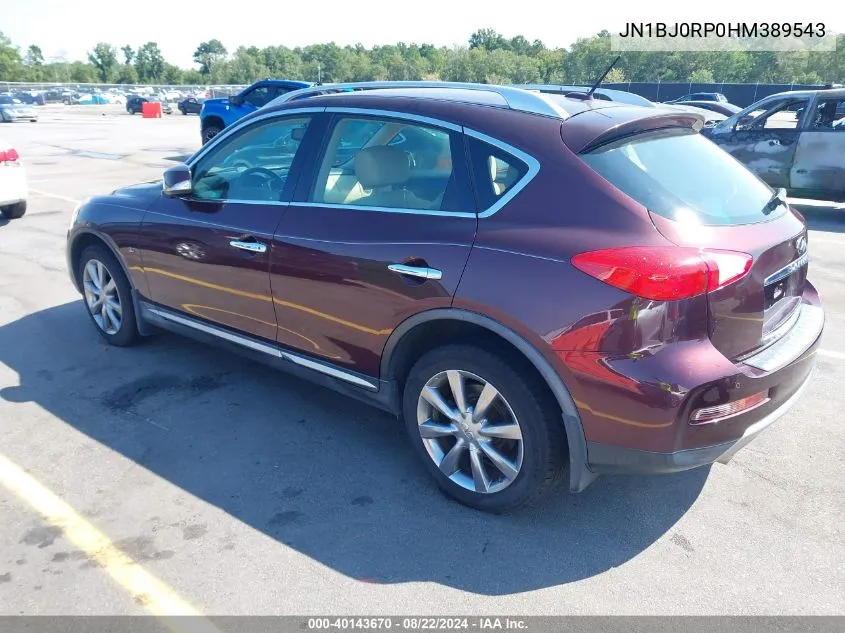 2017 Infiniti Qx50 VIN: JN1BJ0RP0HM389543 Lot: 40143670