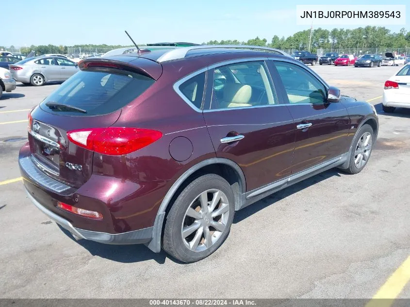 JN1BJ0RP0HM389543 2017 Infiniti Qx50