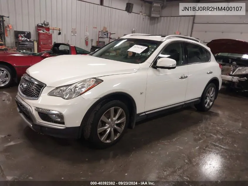 2017 Infiniti Qx50 VIN: JN1BJ0RR2HM400107 Lot: 40392382