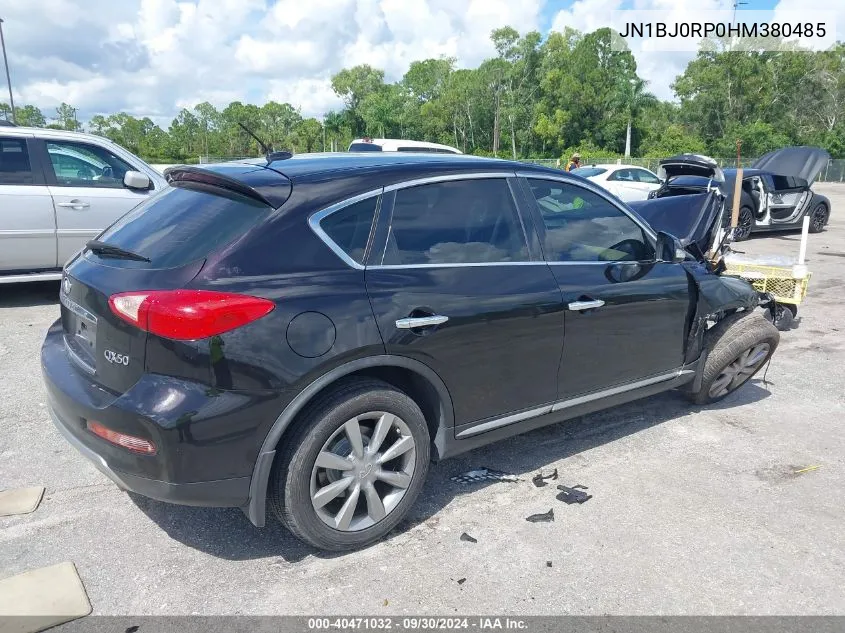 2017 Infiniti Qx50 VIN: JN1BJ0RP0HM380485 Lot: 40471032