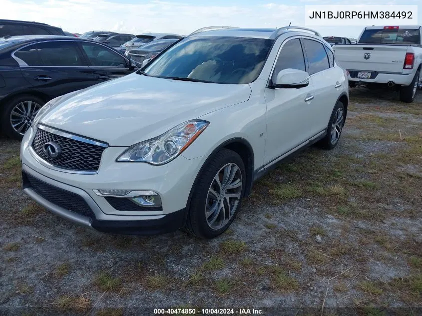 2017 Infiniti Qx50 VIN: JN1BJ0RP6HM384492 Lot: 40474850