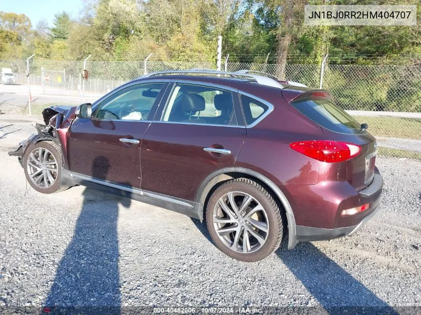 2017 Infiniti Qx50 VIN: JN1BJ0RR2HM404707 Lot: 40482006