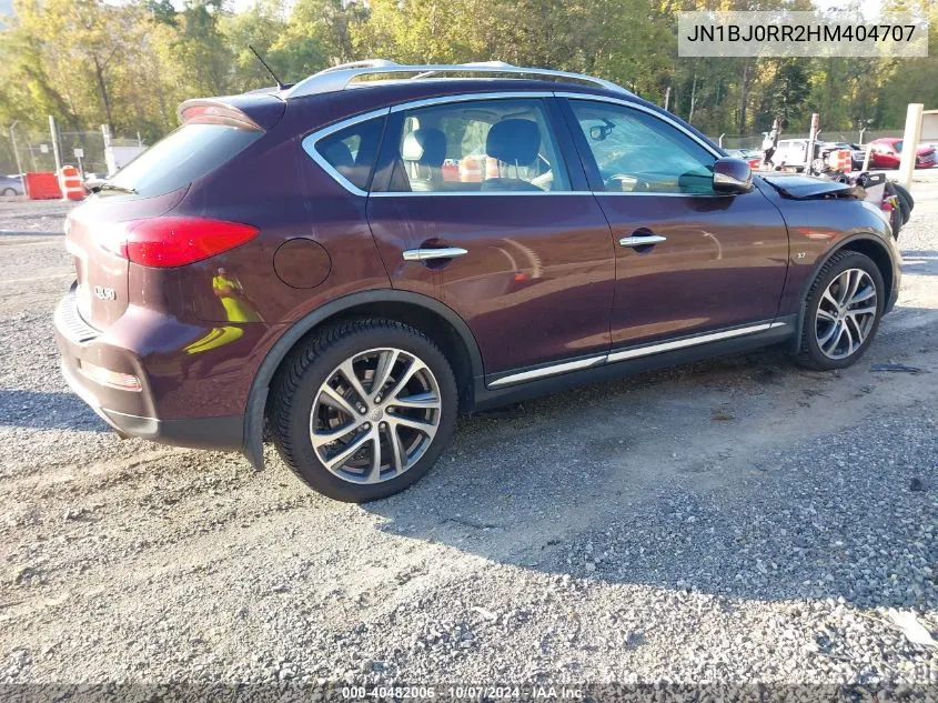 2017 Infiniti Qx50 VIN: JN1BJ0RR2HM404707 Lot: 40482006