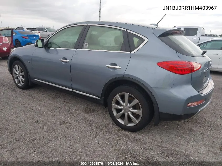 2017 Infiniti Qx50 VIN: JN1BJ0RR1HM403967 Lot: 40501876