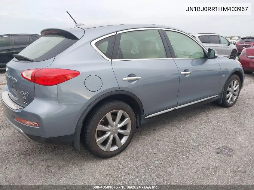 2017 Infiniti Qx50 VIN: JN1BJ0RR1HM403967 Lot: 40501876