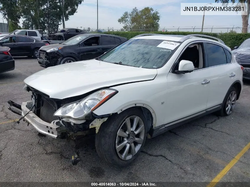 2017 Infiniti Qx50 VIN: JN1BJ0RPXHM383281 Lot: 40514063