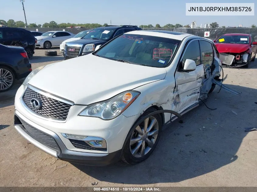 2017 Infiniti Qx50 VIN: JN1BJ0RPXHM385726 Lot: 40574510