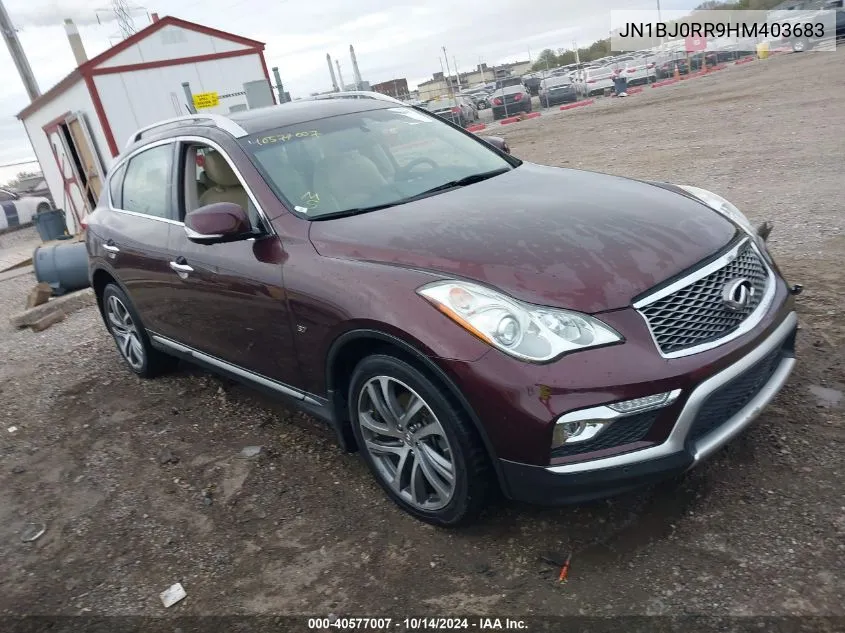 2017 Infiniti Qx50 VIN: JN1BJ0RR9HM403683 Lot: 40577007